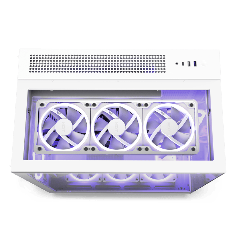 NZXT H9 Elite Premium Dual Chamber Midi Tower Valkoinen