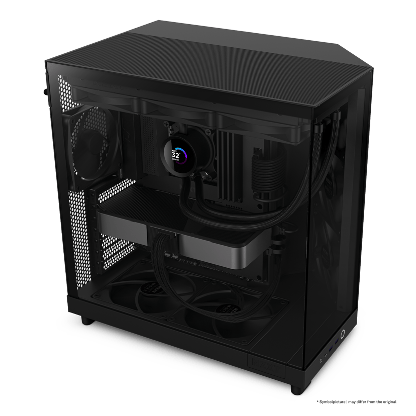 NZXT H6 Flow Midi Tower Svart