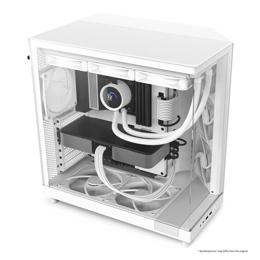 NZXT H6 Flow Midi Tower Hvit