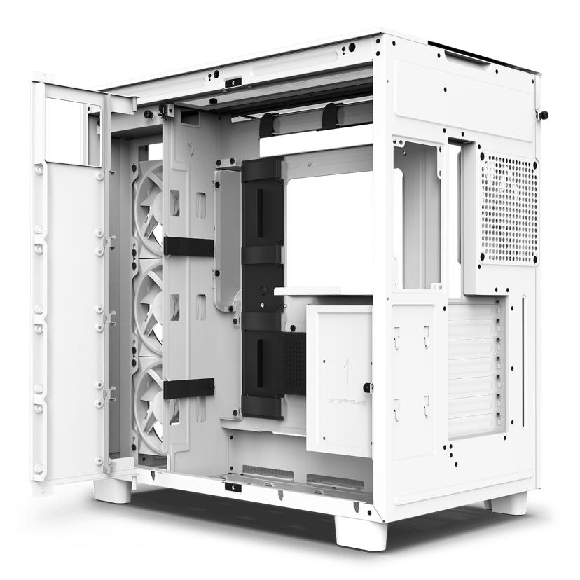 NZXT H9 Elite Premium Dual Chamber Midi Tower Hvit