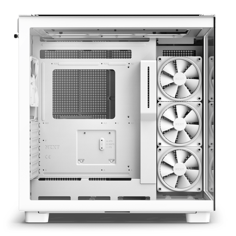 NZXT H9 Elite Premium Dual Chamber Midi Tower Hvit