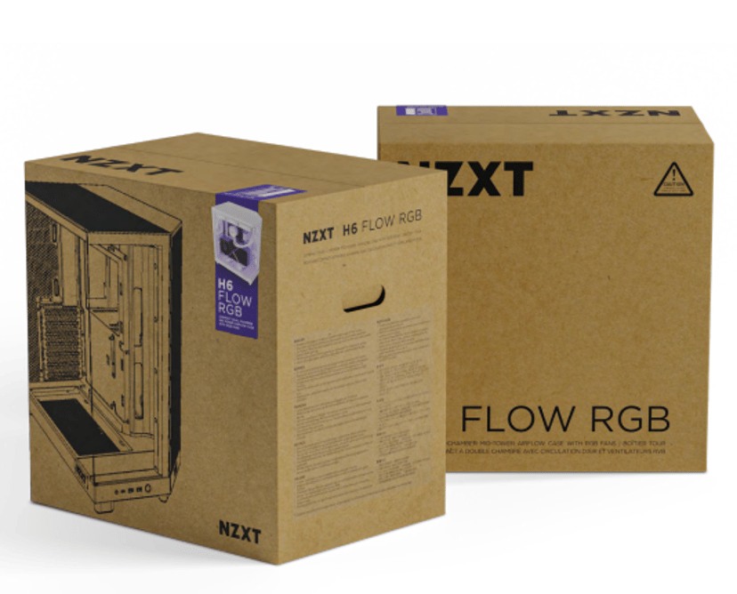 NZXT H6 Flow RGB Midi Tower Svart
