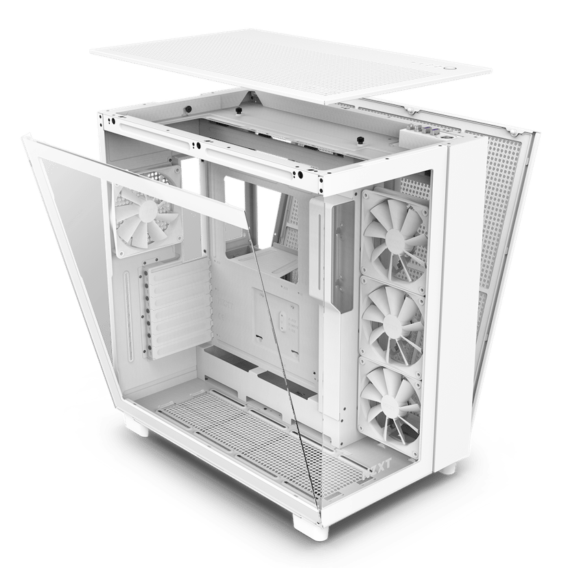 NZXT H9 Flow Dual Chamber Midi Tower Valkoinen