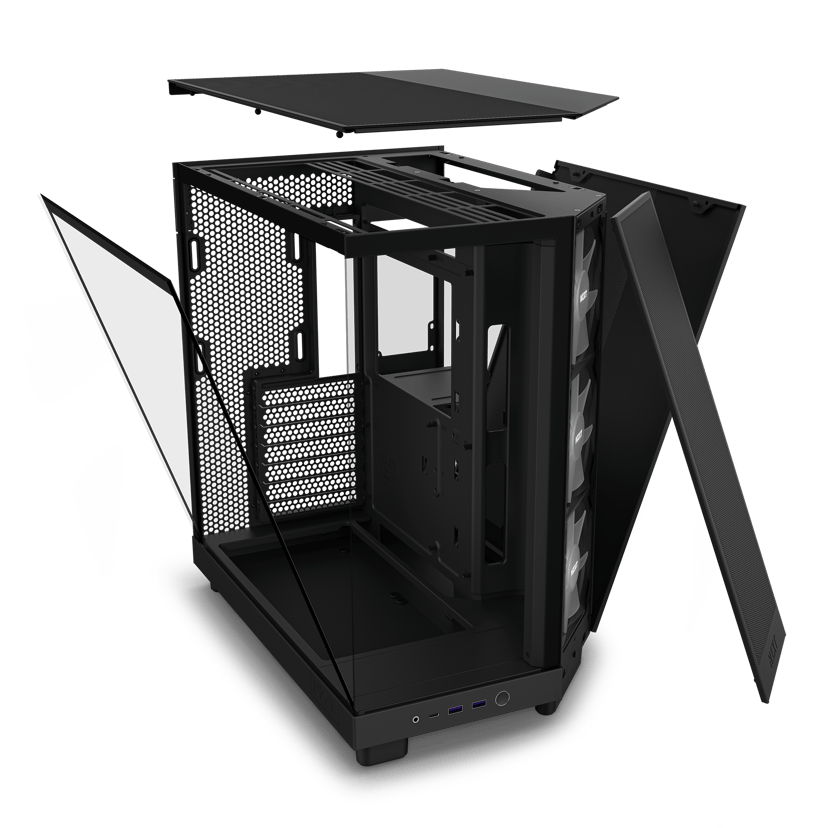 NZXT H6 Flow RGB Midi Tower Svart