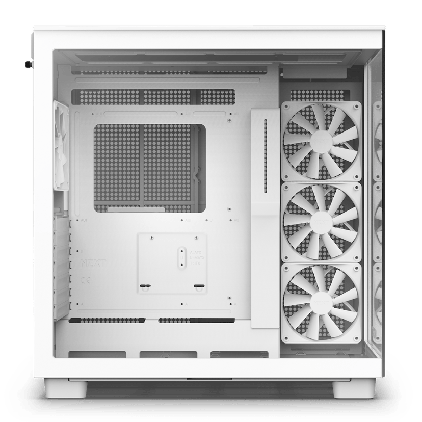 NZXT H9 Flow Dual Chamber Midi Tower Valkoinen