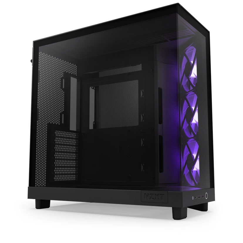 NZXT H6 Flow RGB Midi Tower Musta