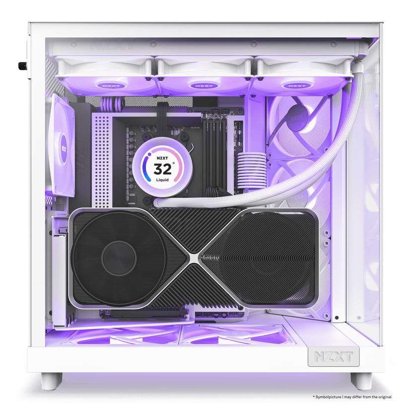 NZXT H6 Flow RGB Midi Tower Valkoinen