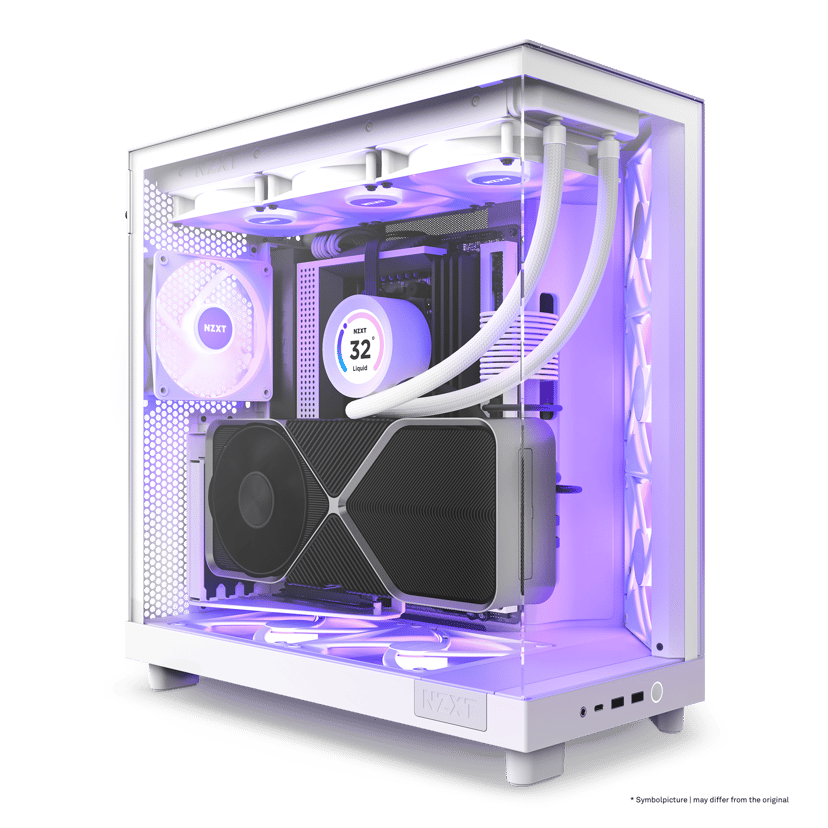 NZXT H6 Flow RGB Midi Tower Hvid