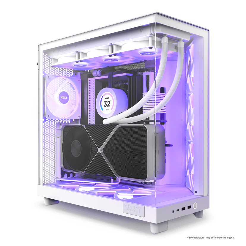 NZXT H6 Flow RGB Midi Tower Hvit