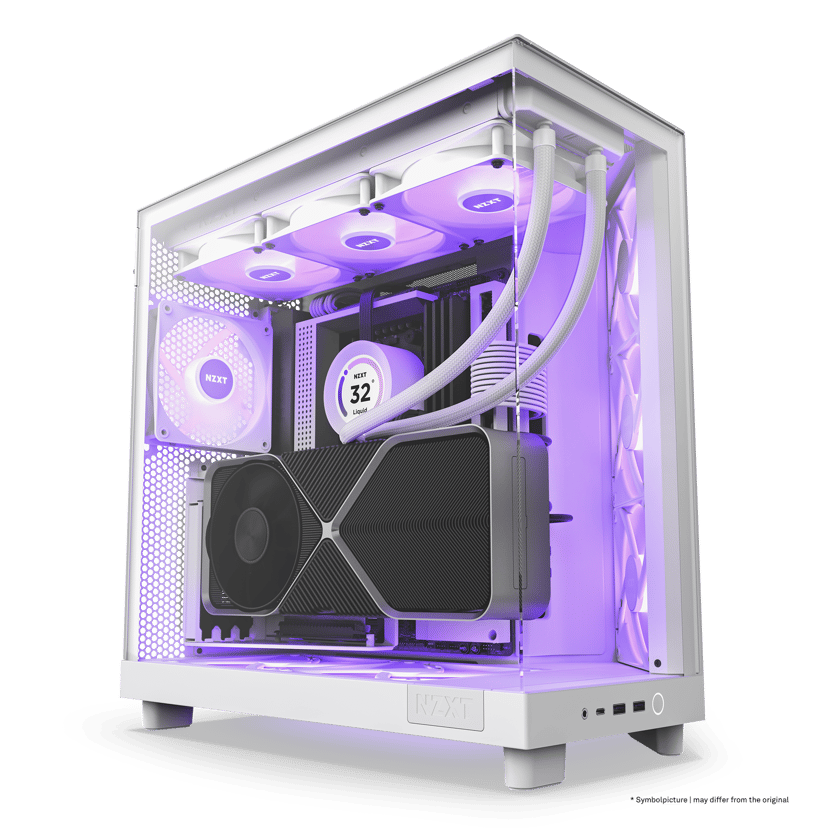 NZXT H6 Flow RGB Midi Tower Hvid
