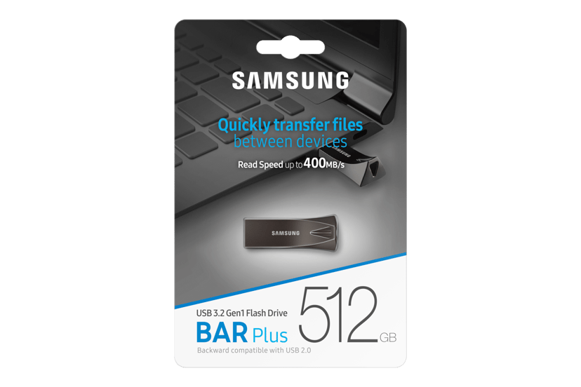 Samsung BAR Plus 512GB USB-A Grijs