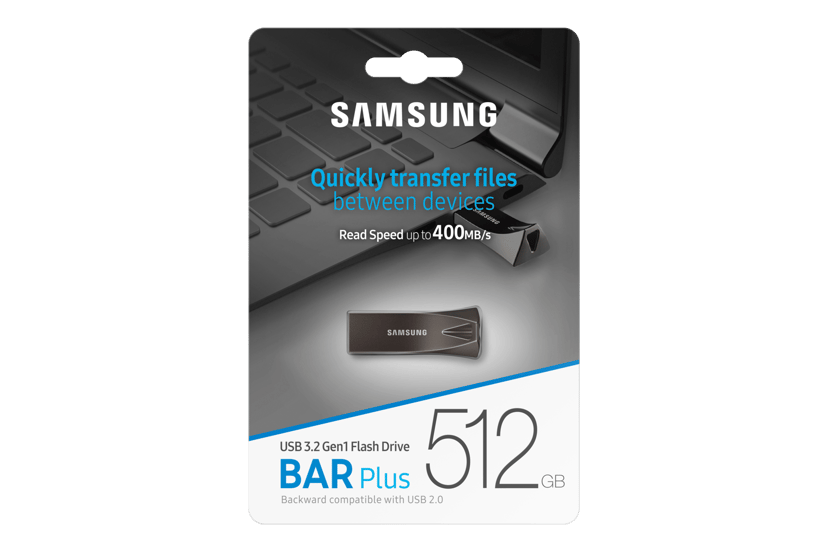 Samsung BAR Plus 512GB USB-A Harmaa