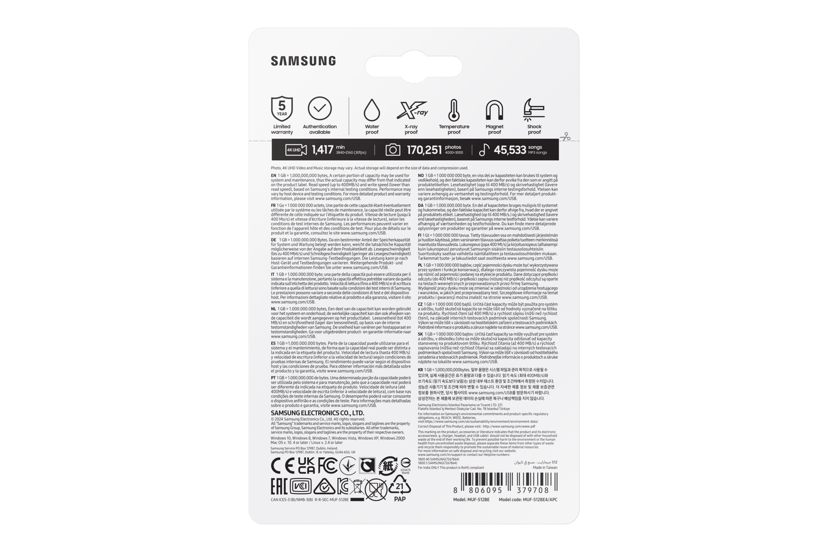 Samsung BAR Plus 512GB USB Type-A Grå