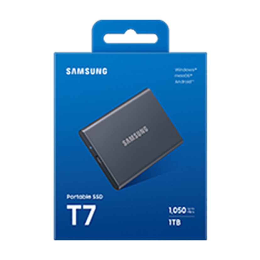 Samsung Portable SSD T7 4TB GEN 2 USB-C Grå