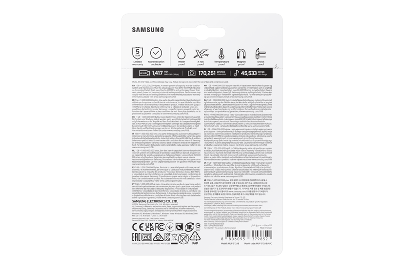 Samsung FIT Plus 512GB USB-A Harmaa, Hopea
