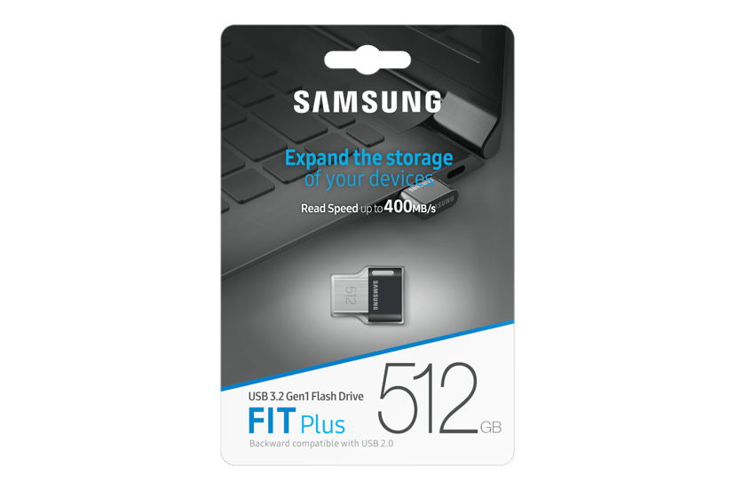 Samsung FIT Plus 512GB USB-A Grå, Sølv
