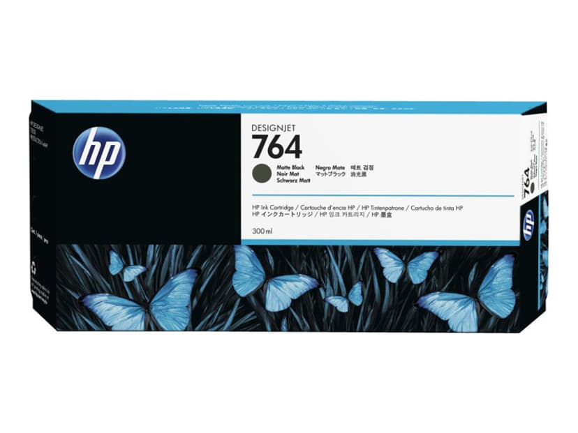 HP Blæk Matt Sort 300ml - DJ T3500