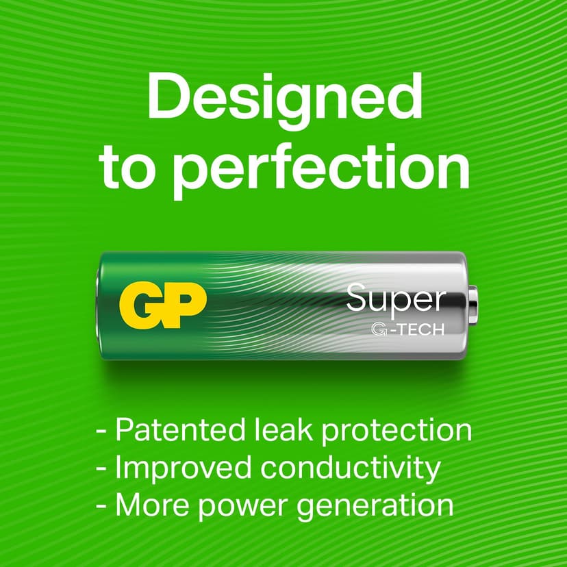 GP Batteries Super Alkaline GP1604A Engångsbatteri 9V Alkalisk