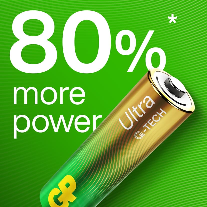 GP Ultra Alkaline Battery Aa 15au/lr6 1.5v 12-p