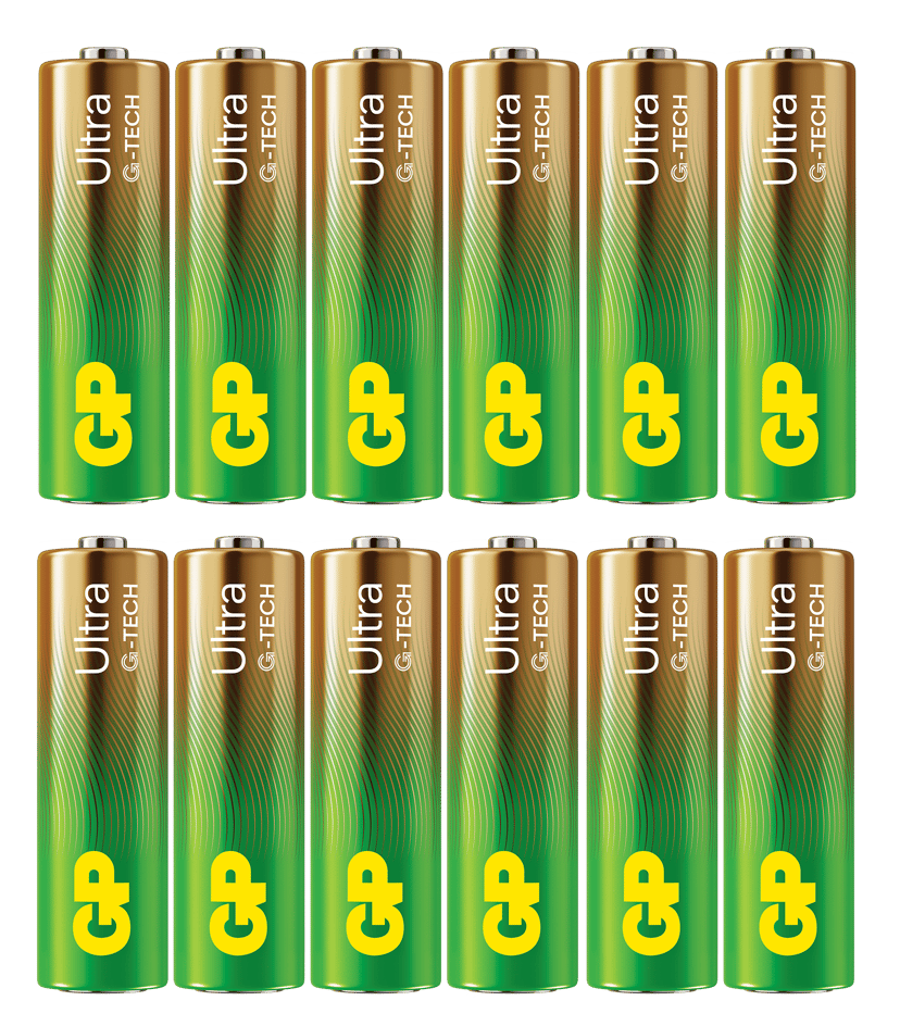 GP Ultra Alkaline Battery Aa 15au/lr6 1.5v 12-p