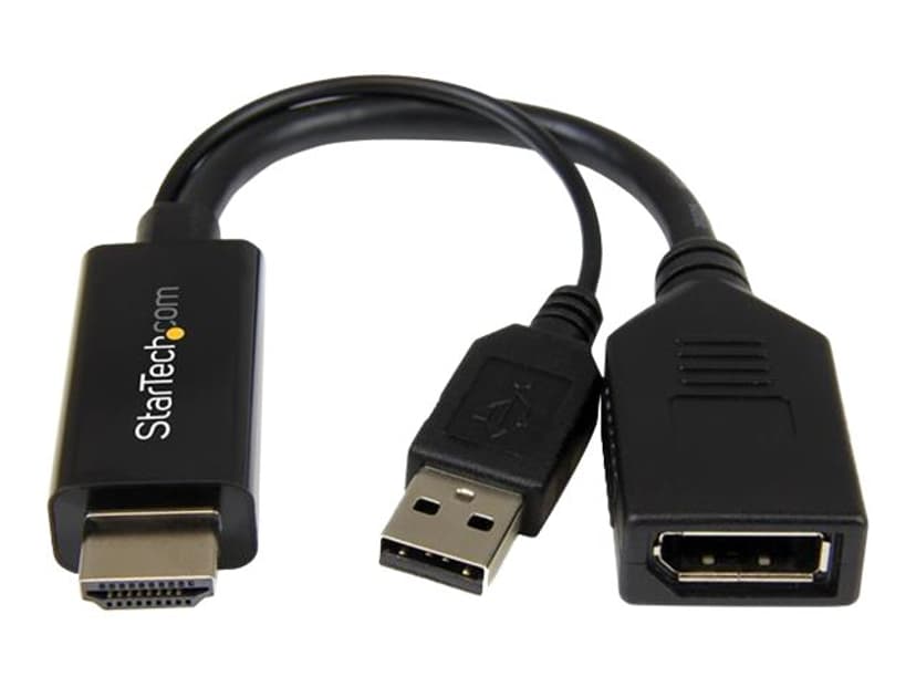 Startech HDMI to DisplayPort Converter Musta