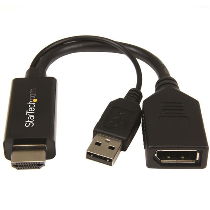 Startech HDMI to DisplayPort Converter Musta