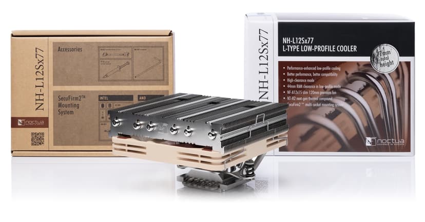 Noctua NH-L12Sx77 Jäähdytin Beige, Nikkeli