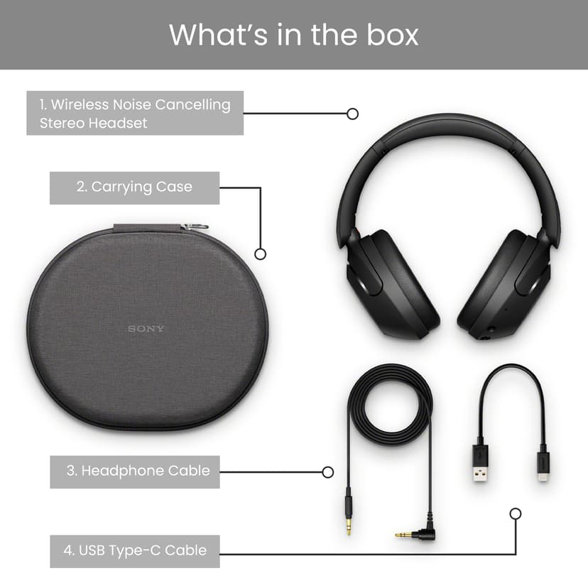 Sony WH-XB910N EXTRA BASS™ Svart