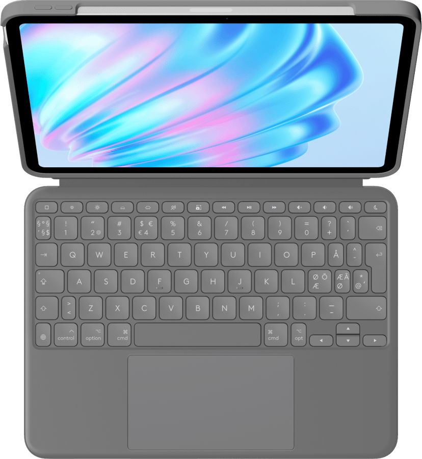 Logitech Combo Touch iPad Air 11" (2024) Dansk, Finsk, Norsk, Svensk Grå