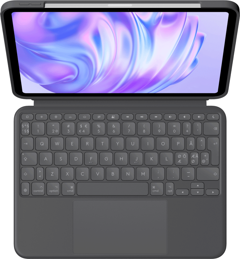 Logitech Combo Touch iPad Pro 11" (M4), iPad Pro 11" (M5) Dansk, Norsk, Svenska, Finska Grafit