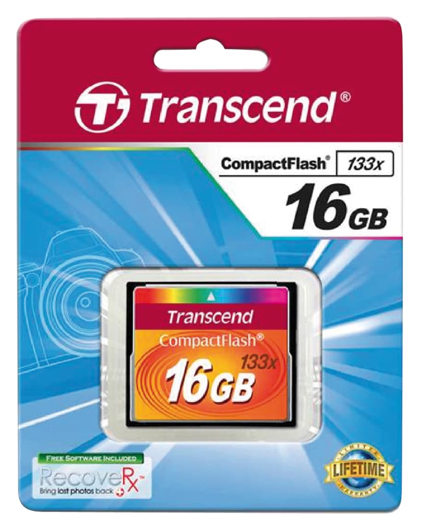 Transcend Flash-minneskort 16GB CF MLC