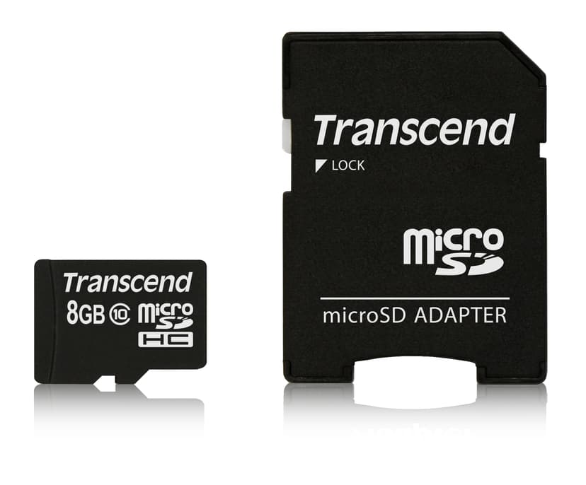 Transcend Flashhukommelseskort 8GB MicroSDHC NAND