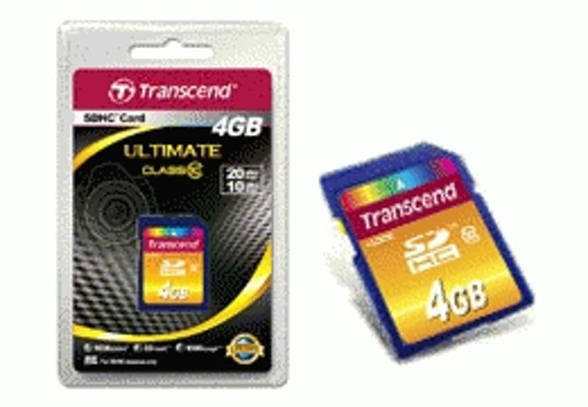Transcend Flashminnekort 4GB SDHC NAND