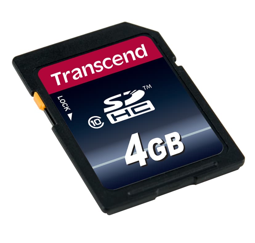 Transcend Flashminnekort 4GB SDHC NAND