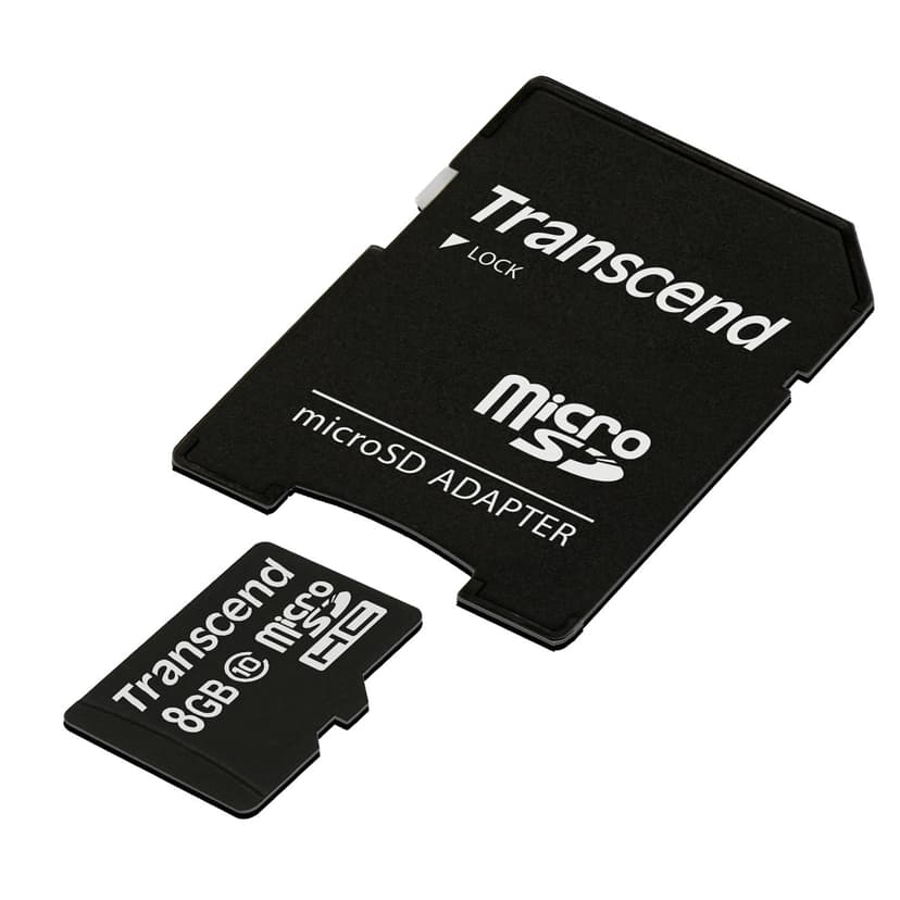 Transcend Flashhukommelseskort 8GB MicroSDHC NAND