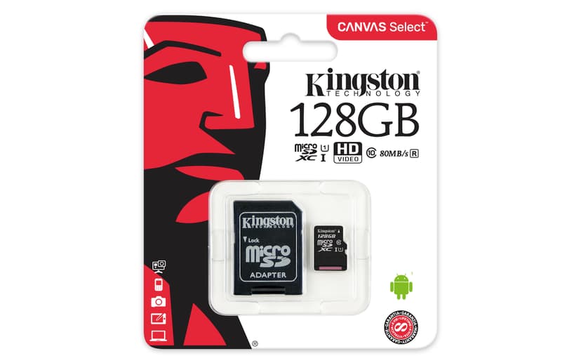 Kingston Canvas Select 128GB MicroSDXC UHS-I