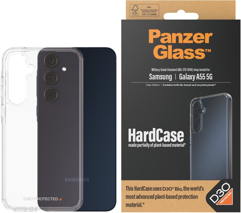 Panzerglass Hardcase With D3O Samsung Galaxy A55 5G Gjennomsiktig