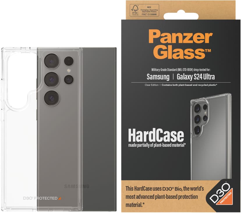 Panzerglass Hardcase With D3O Samsung Galaxy S24 Ultra Transparent