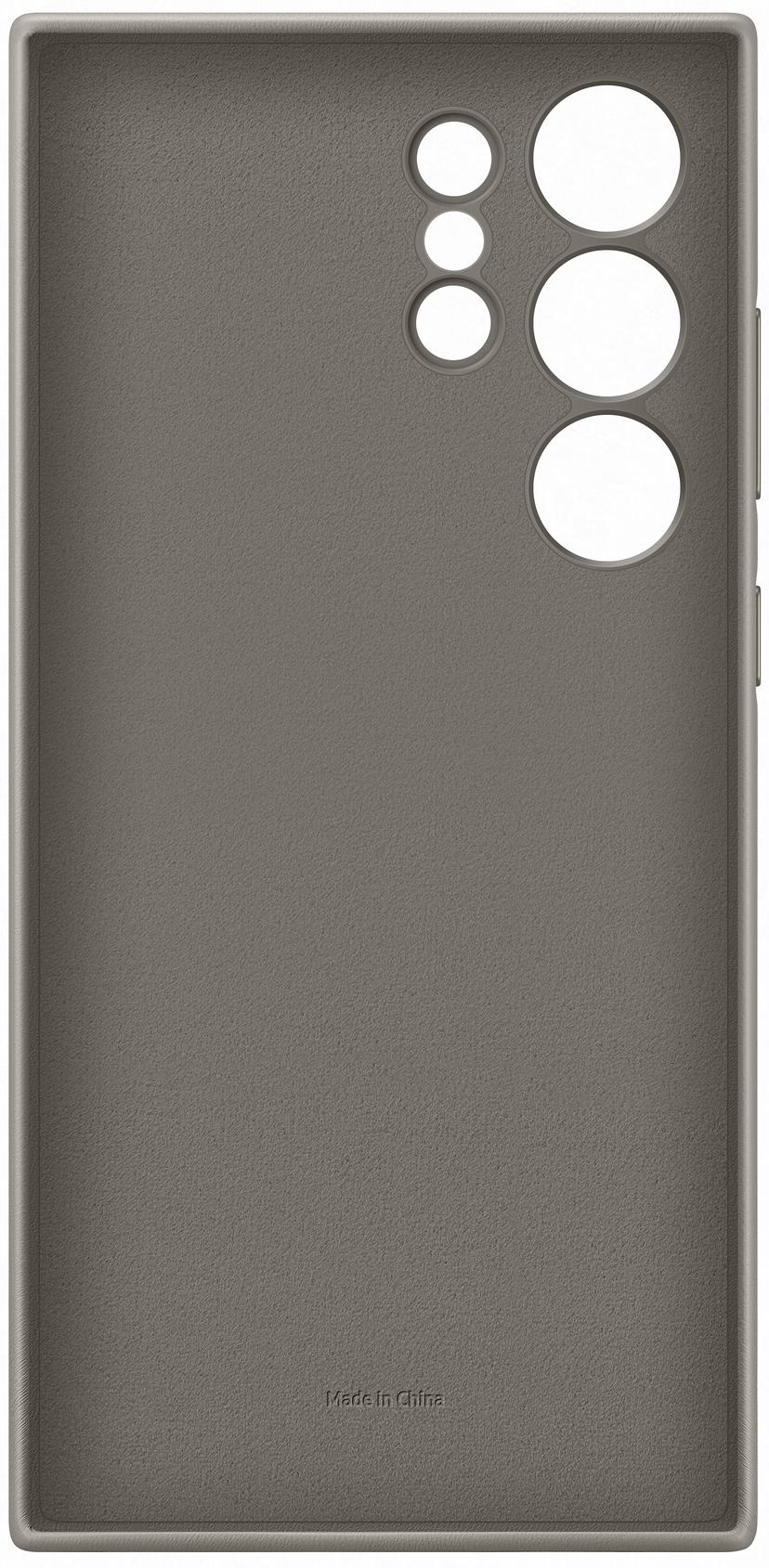Samsung Vegan Leather Case Samsung Galaxy S24 Ultra Mullvadsgrå