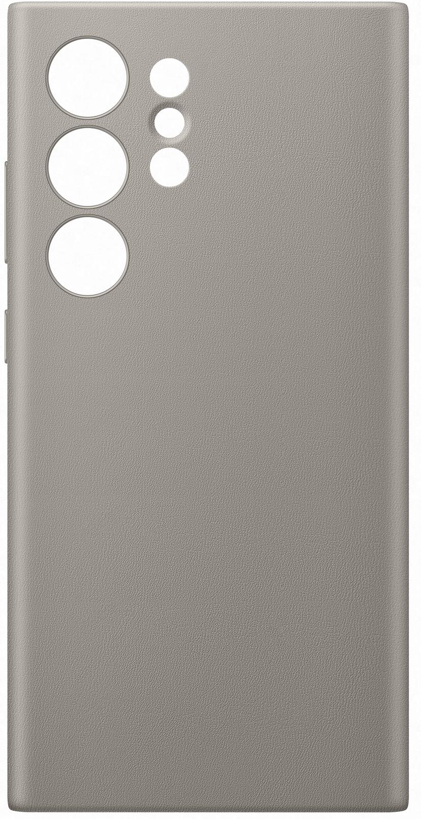 Samsung Vegan Leather Case Samsung Galaxy S24 Ultra Mullvadsgrå