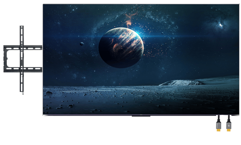 Voxicon DC100U3PAP 100" 4K Led Android TV Konferens Kit 100" 480cd/m²