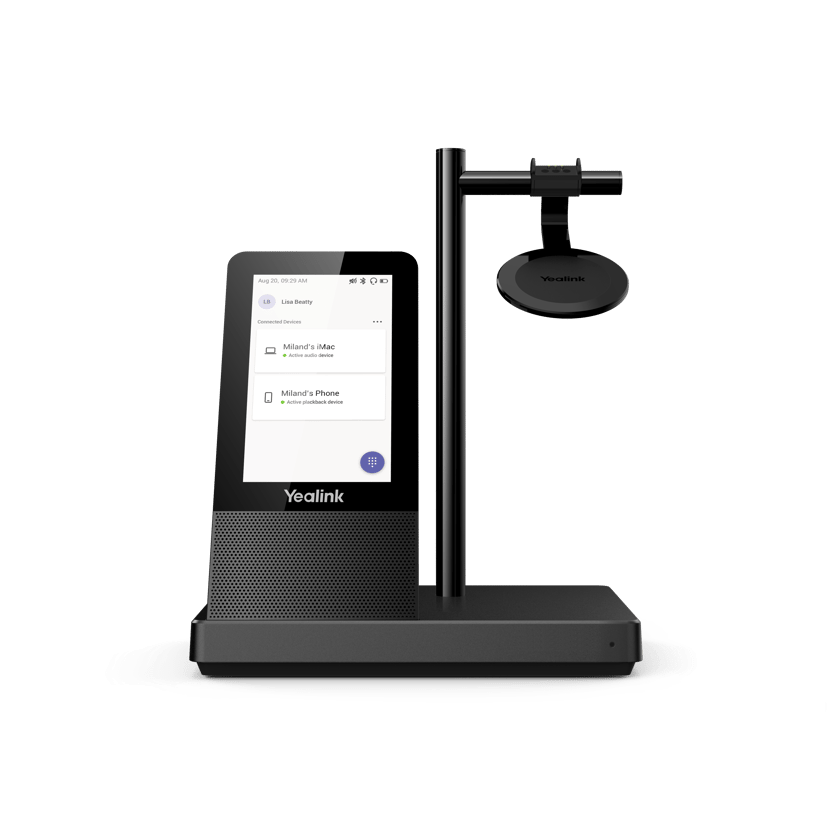 Yealink Wh66 Dual Dect Headset Uc USB Type-A UC Svart