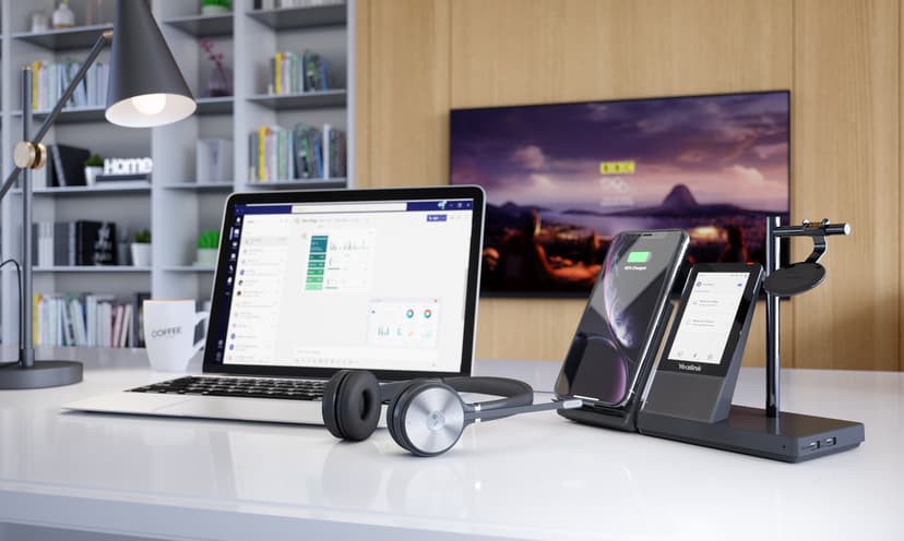 Yealink Wh66 Dual Dect Headset Uc USB Type-A UC Svart