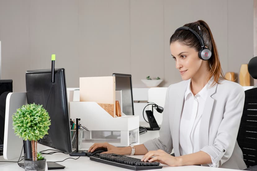 Yealink Wh66 Dual Dect Headset Uc USB Type-A UC Svart