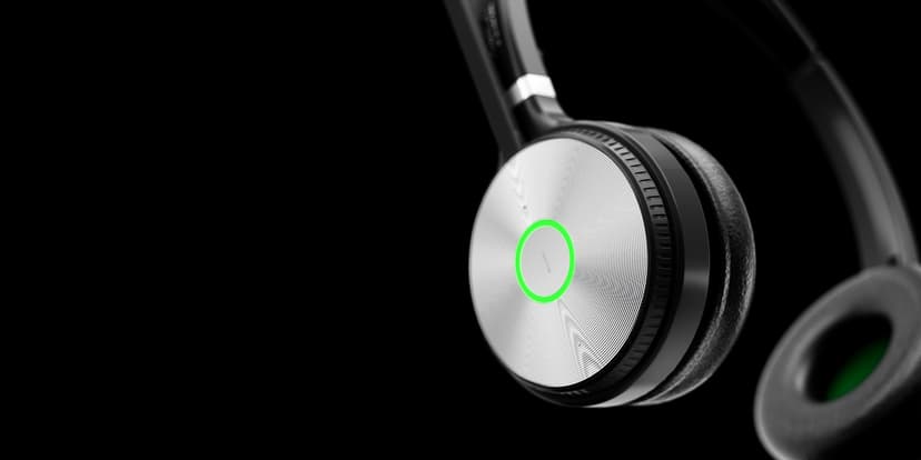 Yealink WH66 Dual Teams Personligt ljudkonferenssystem Trådlös Huvudband Kontor/callcenter USB Type-A Bluetooth Laddningsställ Svart USB Type-A UC Svart