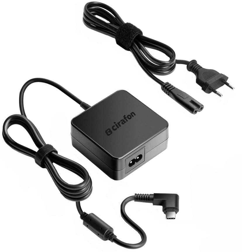 Cirafon Power Adapter USB-C For Laptop 65W 65W