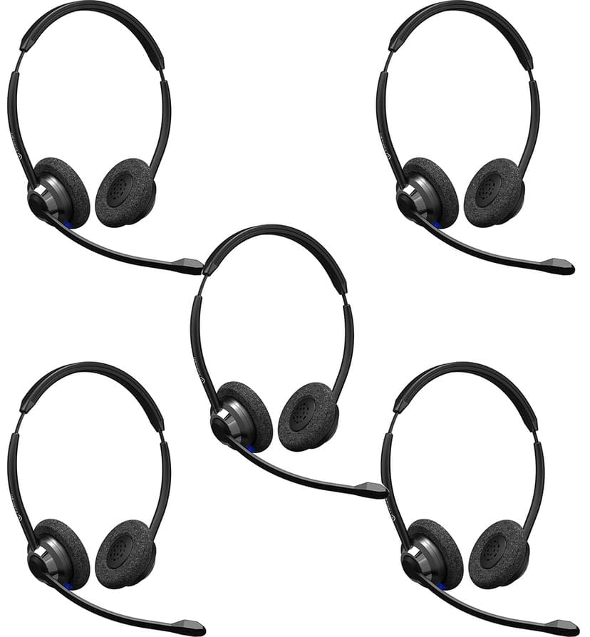 Voxicon BT BT310 Duo With Anc Mic 5-pack. Stereo Svart