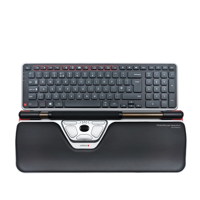 Contour Design RollerMouse Red Plus, wireless Bluetooth + USB Type-C