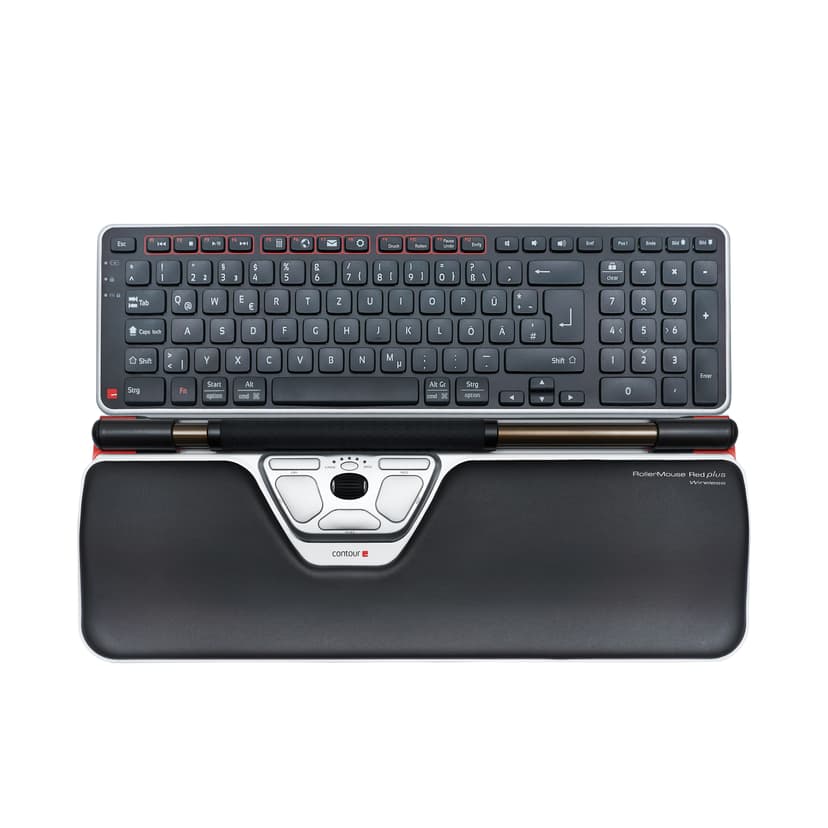 Contour Design RollerMouse Red Plus, wireless Bluetooth + USB Type-C