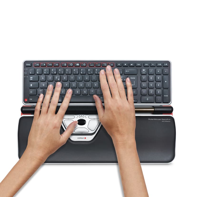 Contour Design RollerMouse Red Plus, wireless Bluetooth + USB Type-C